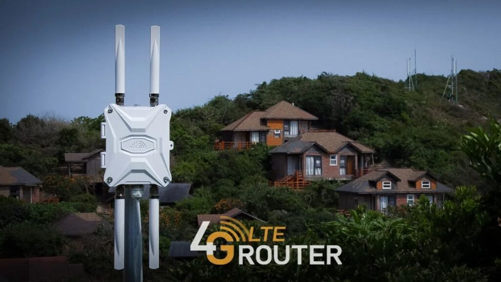 4G видеонаблюдение для дачи: роутер с внешней антенной
