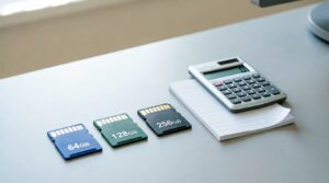 Расчет объема карты памяти для видеонаблюдения, выбор между 64,128и 256 Мб